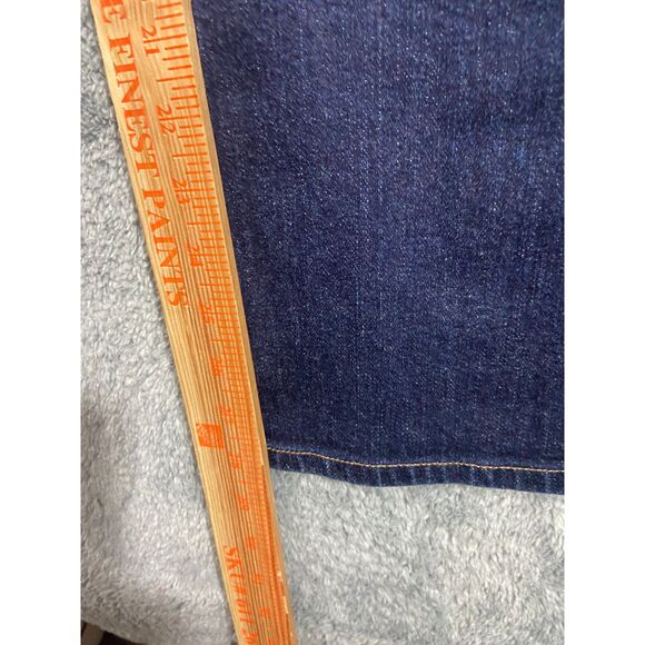 Lauren Jeans Co Womens Plus 16 Blue Dark Wash Stretch Denim Flap Pockets Bootcut - Picture 5 of 12